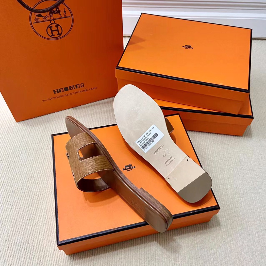 에르메스 올수공 오란 슬리퍼 샌들 앱송 26